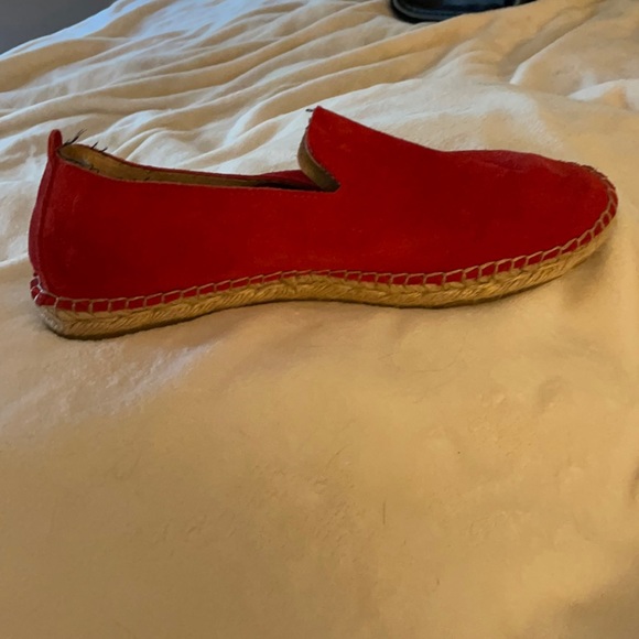 Red suede espadrilles from Free People size 40 - Picture 1 of 3